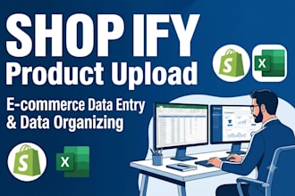 do manual shopify product listing and SEO optimization