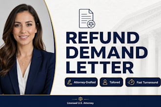 write a powerful refund demand letter as a licensed US attorney