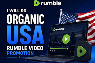 do organic USA rumble video promotion