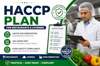 create haccp plan for restaurant or catering business