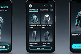 augmented reality app for virtual try on, ar lidar app, ai tryon app