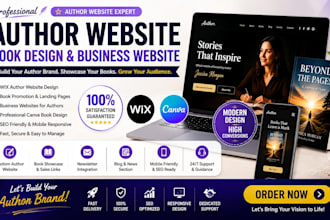 author website book author website business canva book design wix author website