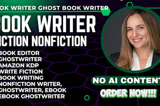 fiction nonfiction ghostwriting book writer ghost book writer ebook ghostwriter
