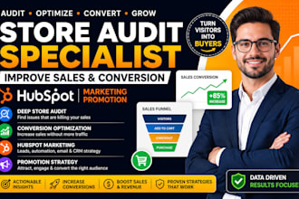 audit store specialists improve sales conversion hubspot marketing promotion