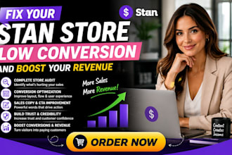 fix your stan store low conversion and boost your revenue