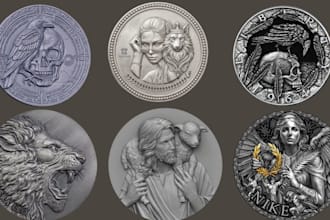 create high quality stl files for 3d coin and ring printing