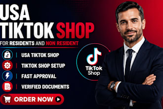 create USA tiktok shop setup tiktok shop USA tiktok shop business representative