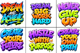 do custom 3d bold typography t shirt graffiti lettering art