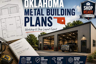 create oklahoma metal building plans for shops and workshops