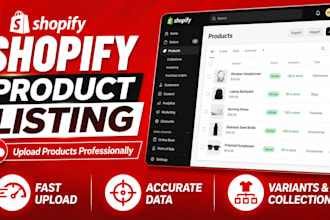 upload your products to your shopify website