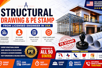 licensed engineer permit drawing structural engineer pe stamp florida washington