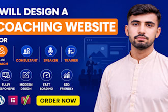 design a coaching website for life coach, consultant, speaker, or trainer
