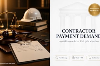 write a demand letter for contractor non payment and invoice disputes