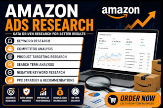 do amazon PPC keyword research and competitor analysis