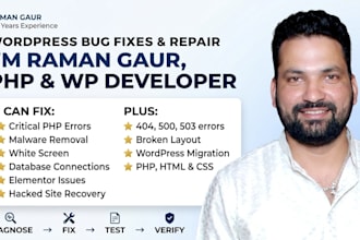 fix wordpress bugs, errors, malware, and plugin conflicts