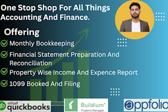 do real estate bookkeeping and property management in buildium as VA
