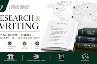 do urgent research and writing in political science, history and sociology
