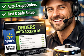 setup spark driver bot, spark delivery bot auto accept orders bot, spark