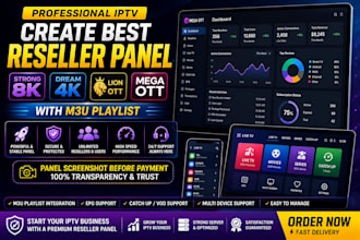 crete best reseller account strong 8k, dino, atlas, lion ott, with m3u playlists