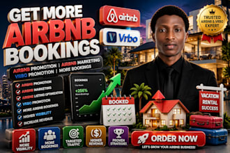 do airbnb promotion, airbnb marketing, vrbo promotion and boost bookings