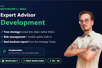 code, fix or backtest your metatrader 5 mql5 expert advisor