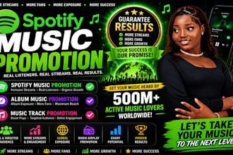 do spotify music promotion, album promotion to 500m active music lovers wordwide