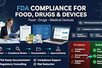 fda compliance expert services for food drugs and medical devices
