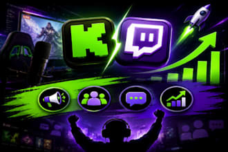 grow your kick channel, twitch channel promotion, real views, chatters