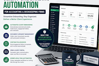 automate client onboarding in suitedash for accounting and bookkeeping firms