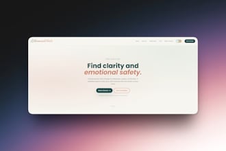 build a responsive react landing page with typescript