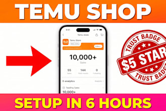 setup temu shop create temu store optimize temu seller account
