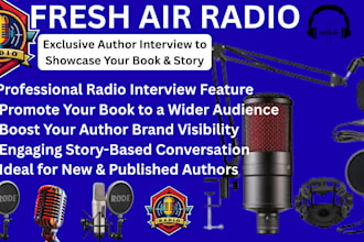 showcase your book on fresh air radio with an exclusive interview