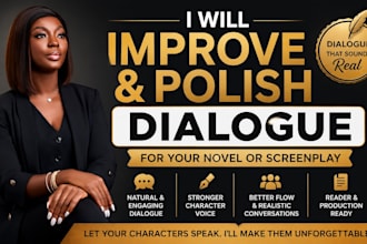 improve and polish dialogue for your novel or screenplay