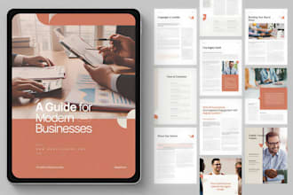 design PDF lead magnet, pdf ebook design, guide and workbook design