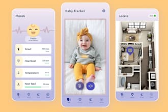 build custom ai baby care app, baby sitting app, baby monitor app,day care app