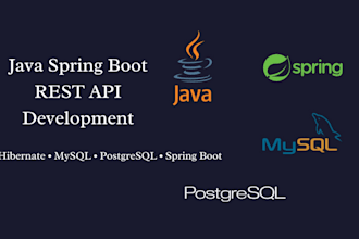develop java spring boot rest apis with hibernate and database integration
