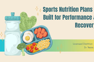 create a personalized sports nutrition plan for muscle gain and performance