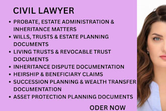 write irrevocable trusts, wealth transfer documents,and legacy planning solution