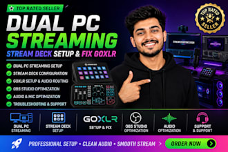 setup or fix  dual PC streaming, stream deck and fix goxlr issues