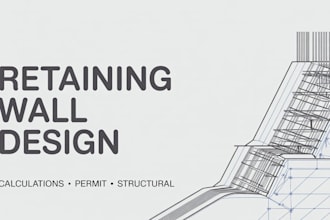 design retaining wall with structural calculations for permit
