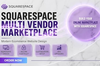 build squarespace multi vendor marketplace website squarespace ecommerce website