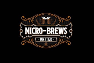 design traveling discovering microbreweries logo