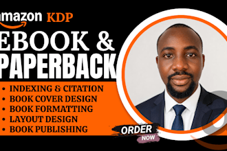 do book indexing, nonfiction book formatting, typesetting and KDP layout design