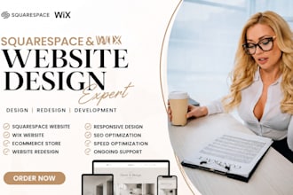 design sqaurespace wix website ecommerce store to sqaurespace website developer