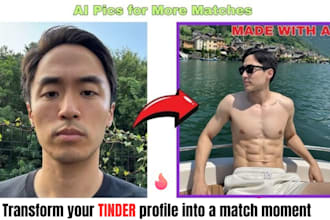 create realistic ai photos for tinder, hinge and boost your dating profile