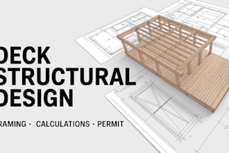 design deck framing plan and structural calculations for permit