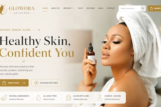build squarespace skincare website beauty spa cosmetic website makeup website