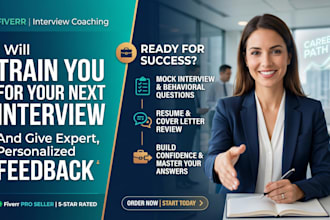 train you for your next interview and give expert feedback