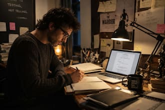 do your research and write your script for youtube channel