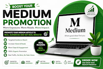 do organic medium article promotion, medium followers to increase engagement